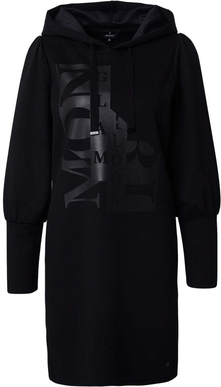 monari Šaty  striebornosivá / čierna