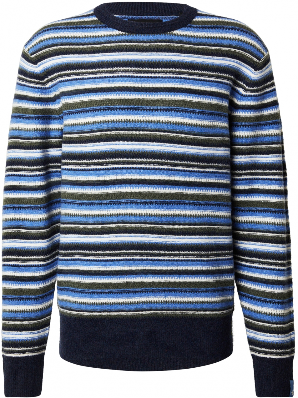 SCOTCH & SODA Sveter  námornícka modrá / kráľovská modrá / tmavozelená / biela