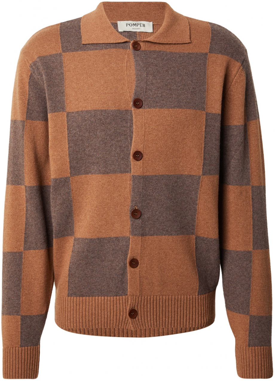POMPEII Kardigán  čokoládová / koňaková
