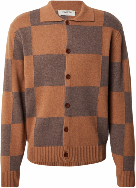 POMPEII Kardigán  čokoládová / koňaková