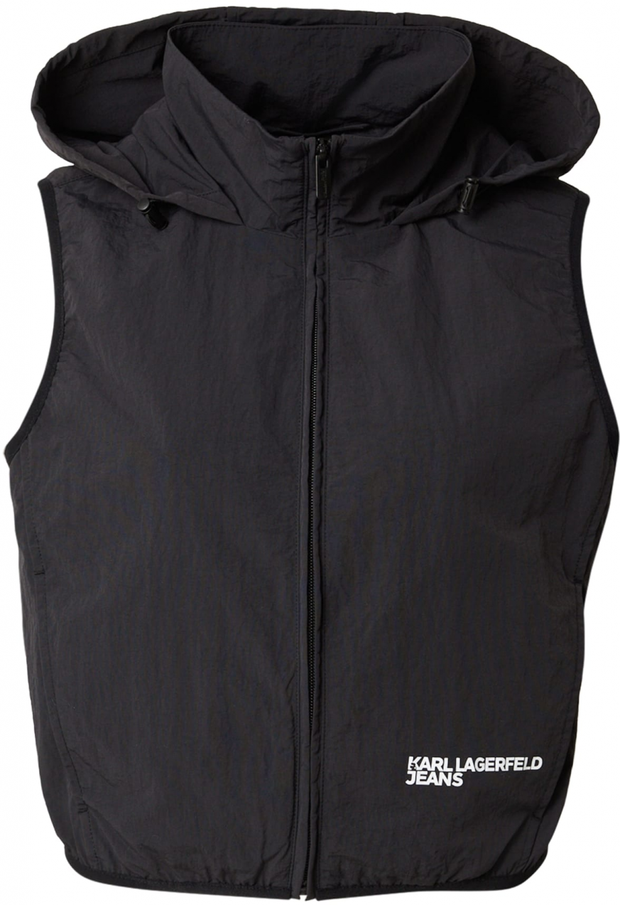 KARL LAGERFELD JEANS Vesta  čierna / biela