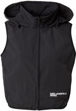 KARL LAGERFELD JEANS Vesta  čierna / biela