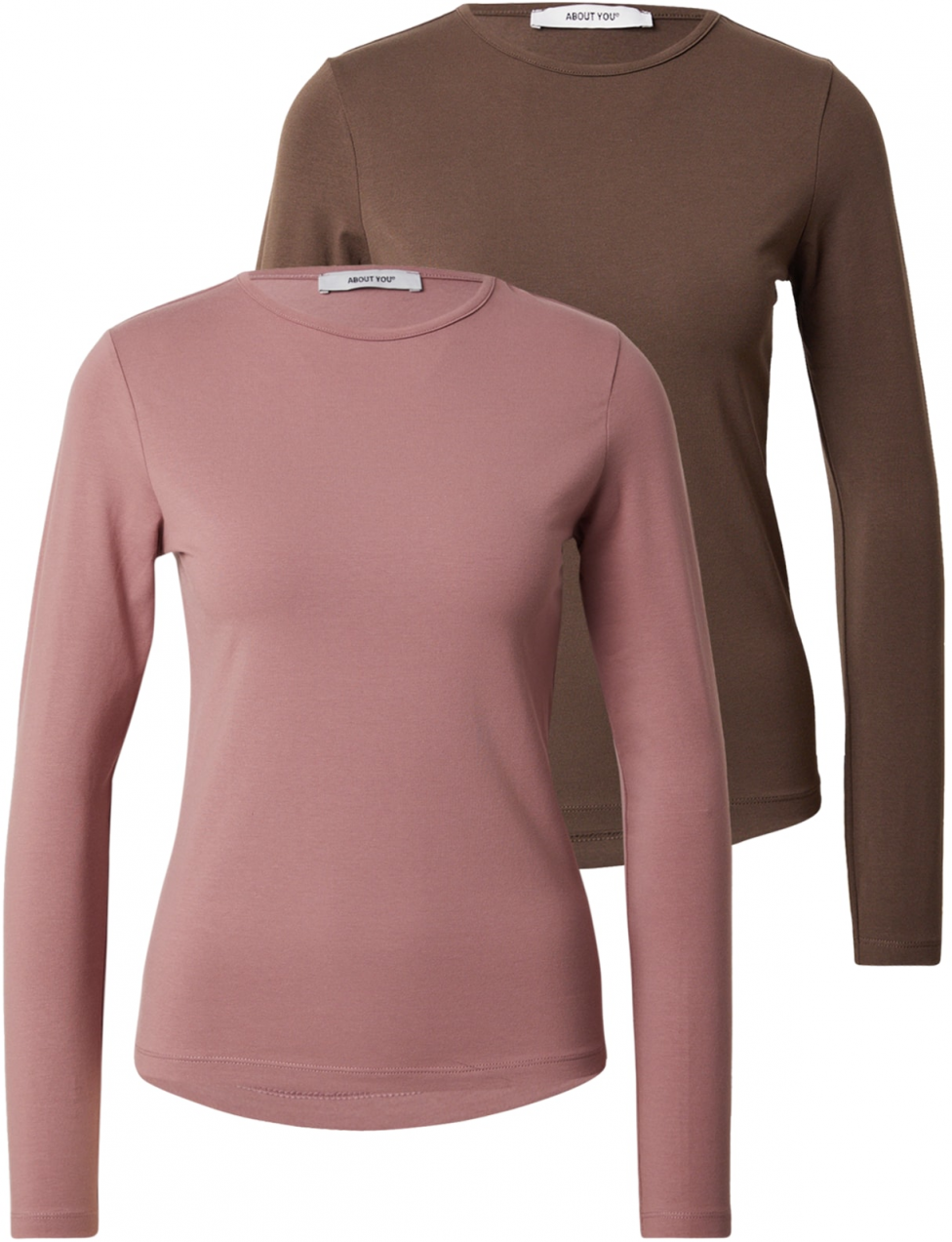 ABOUT YOU Tričko 'Layla'  hnedá / staroružová
