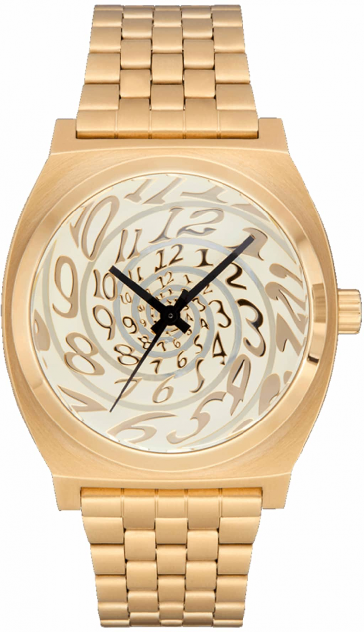 Nixon Analógové hodinky 'Time Teller'  zlatá / čierna / biela