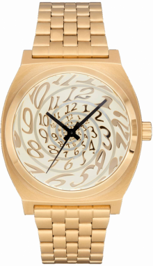 Nixon Analógové hodinky 'Time Teller'  zlatá / čierna / biela