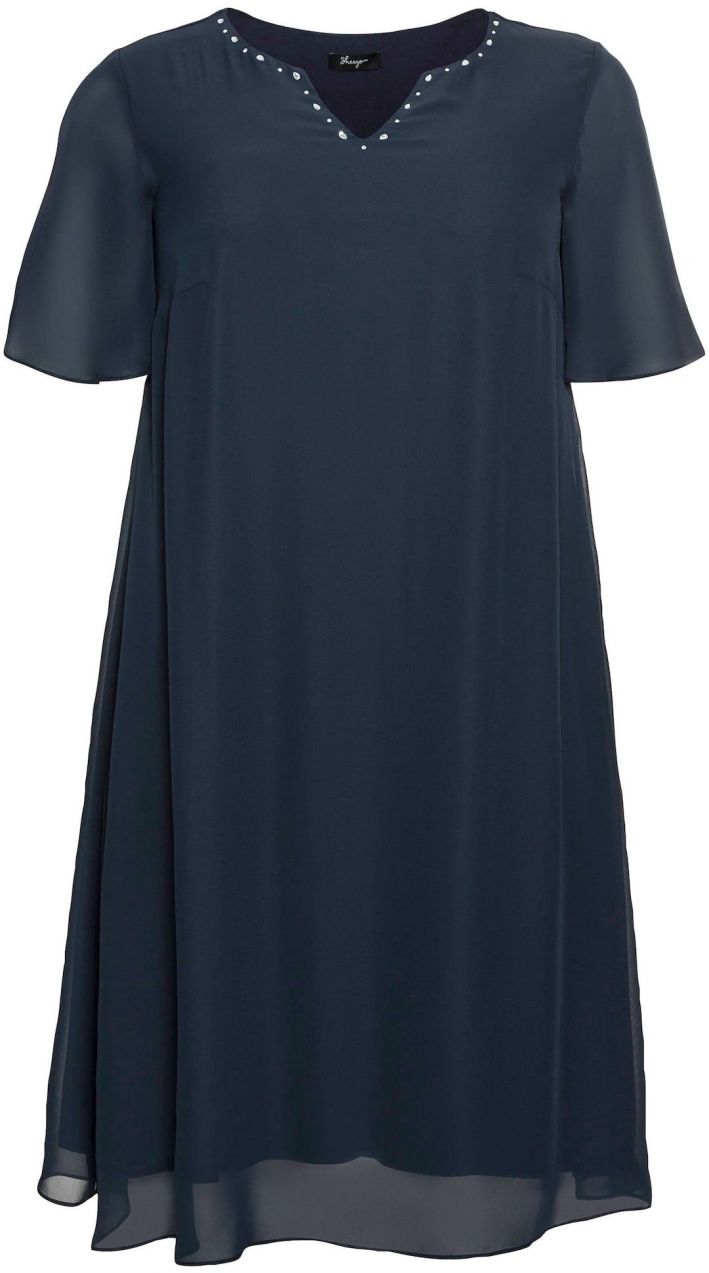 SHEEGO Šaty  tmavomodrá / priehľadná
