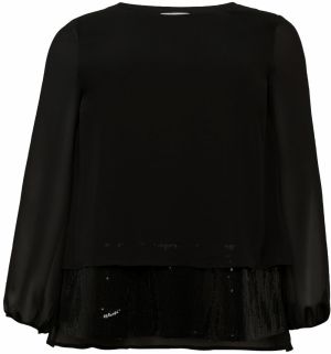 SHEEGO Tunika  čierna / strieborná