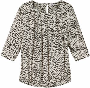 SHEEGO Blúzka  nebielená / čierna