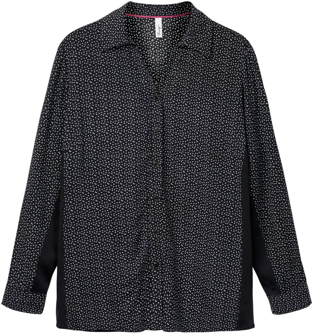 SHEEGO Blúzka  čierna / biela