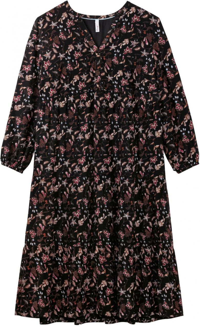 SHEEGO Košeľové šaty  hnedá / červená / čierna / biela