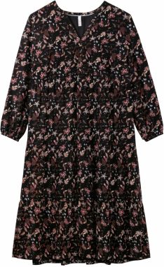 SHEEGO Košeľové šaty  hnedá / červená / čierna / biela