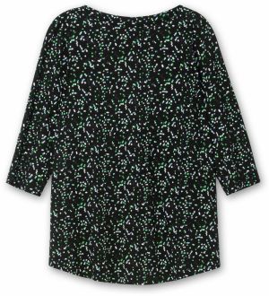 SHEEGO Tričko  svetlomodrá / svetlozelená / čierna / biela