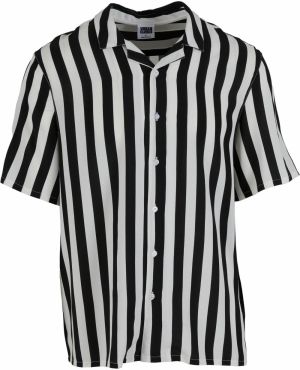 Urban Classics Košeľa  čierna / biela