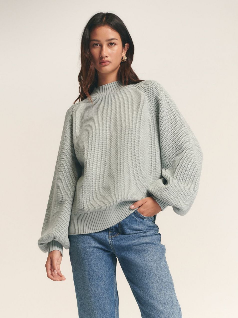 St MRLO Sveter 'Jadie'  pastelovo zelená