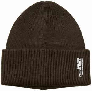 JACK & JONES Čiapky 'JACCOLL'  tmavohnedá / biela