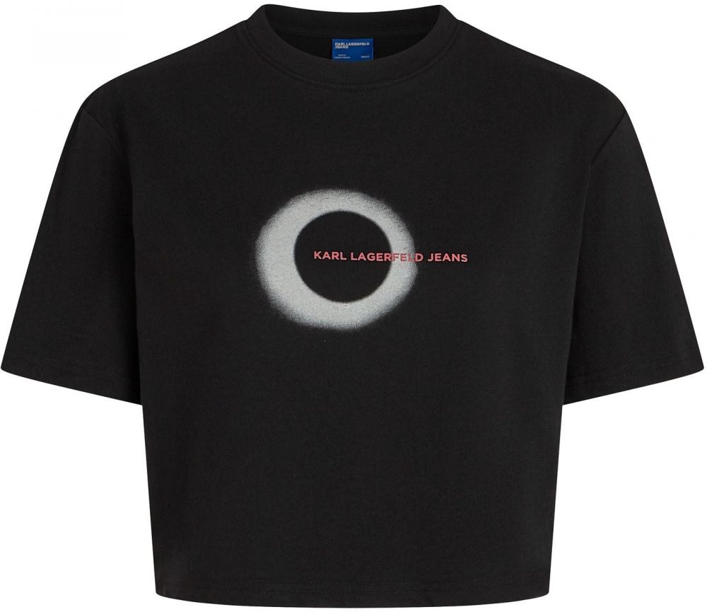 KARL LAGERFELD JEANS Tričko  červená / čierna / biela