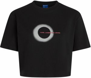 KARL LAGERFELD JEANS Tričko  červená / čierna / biela