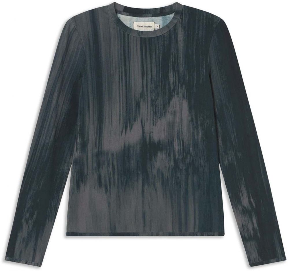 Thinking MU Tričko 'Brisa'  námornícka modrá / dymovo modrá / modrozelená