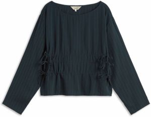 Thinking MU Blúzka 'Devin'  tmavomodrá / petrolejová