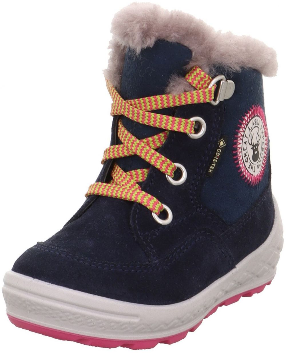 SUPERFIT Čižmy 'Groovy 2.0'  tmavomodrá / ružová / čierna / biela