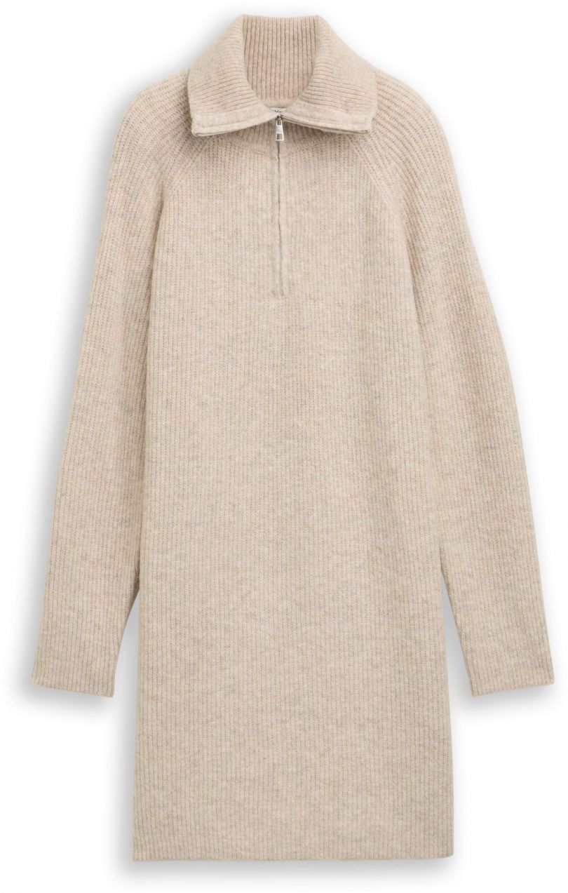 TOM TAILOR DENIM Pletené šaty  béžová