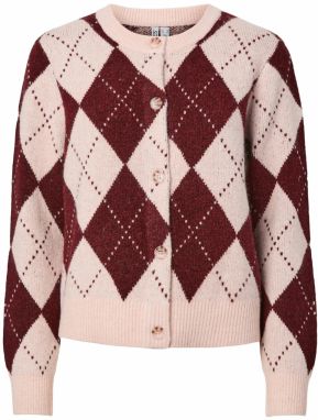 PIECES Kardigán 'PCNysa'  ružová / karmínovo červená