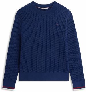 Tommy Hilfiger Curve Sveter  námornícka modrá / červená / biela