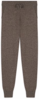 JUST CASHMERE Nohavice  hnedá