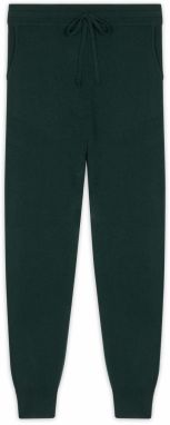 JUST CASHMERE Nohavice 'WENDY'  tmavozelená