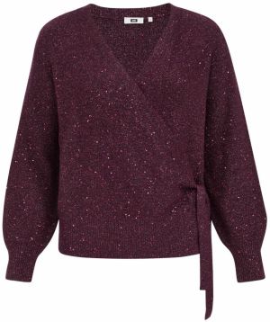 WE Fashion Kardigán  baklažánová