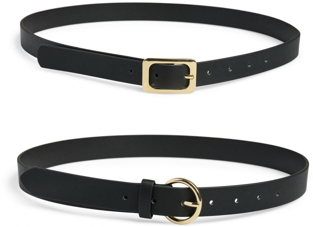 PIECES Opasky 'PCJILANE'  čierna