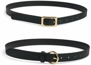 PIECES Opasky 'PCJILANE'  čierna