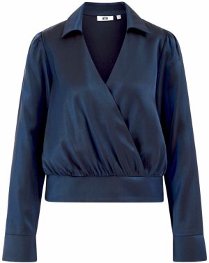 WE Fashion Blúzka  tmavomodrá