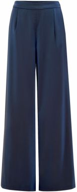 WE Fashion Plisované nohavice  tmavomodrá