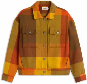 Thinking MU Prechodná bunda 'Frans'  žltá / olivová / oranžová