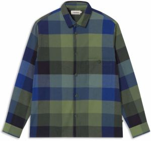 Thinking MU Košeľa 'Theo'  modrá / zelená