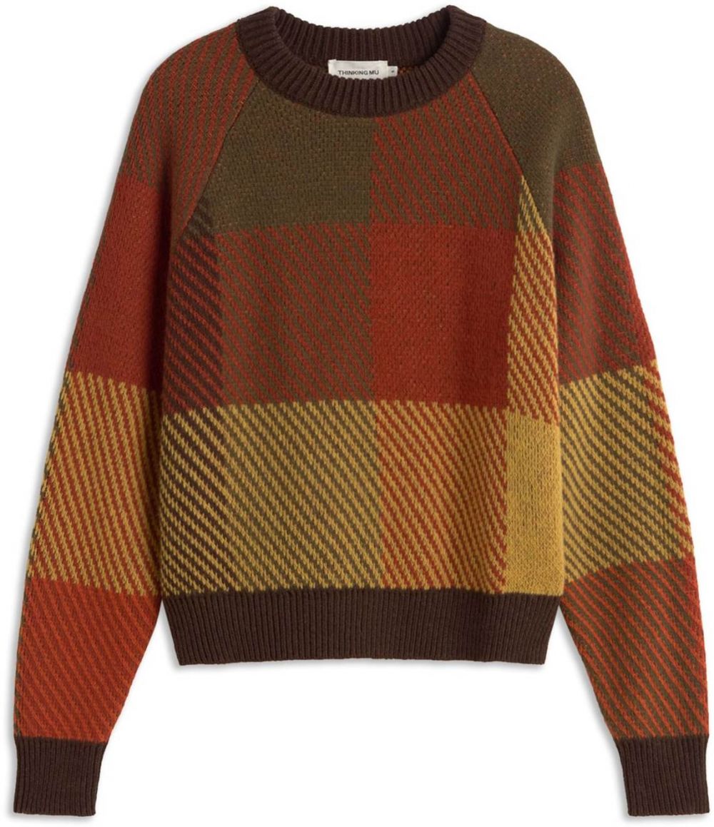 Thinking MU Sveter 'Nur'  hnedá / horčicová / olivová