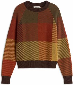 Thinking MU Sveter 'Nur'  hnedá / horčicová / olivová