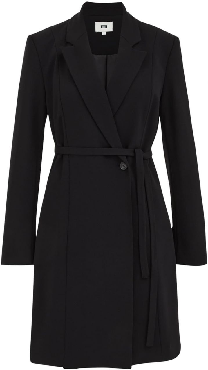 WE Fashion Košeľové šaty  čierna