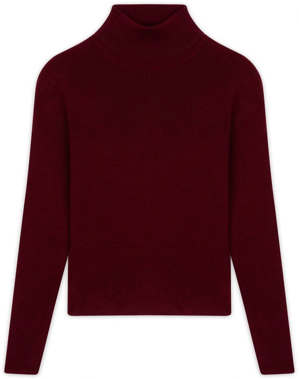 JUST CASHMERE Sveter 'Lanais'  bordová