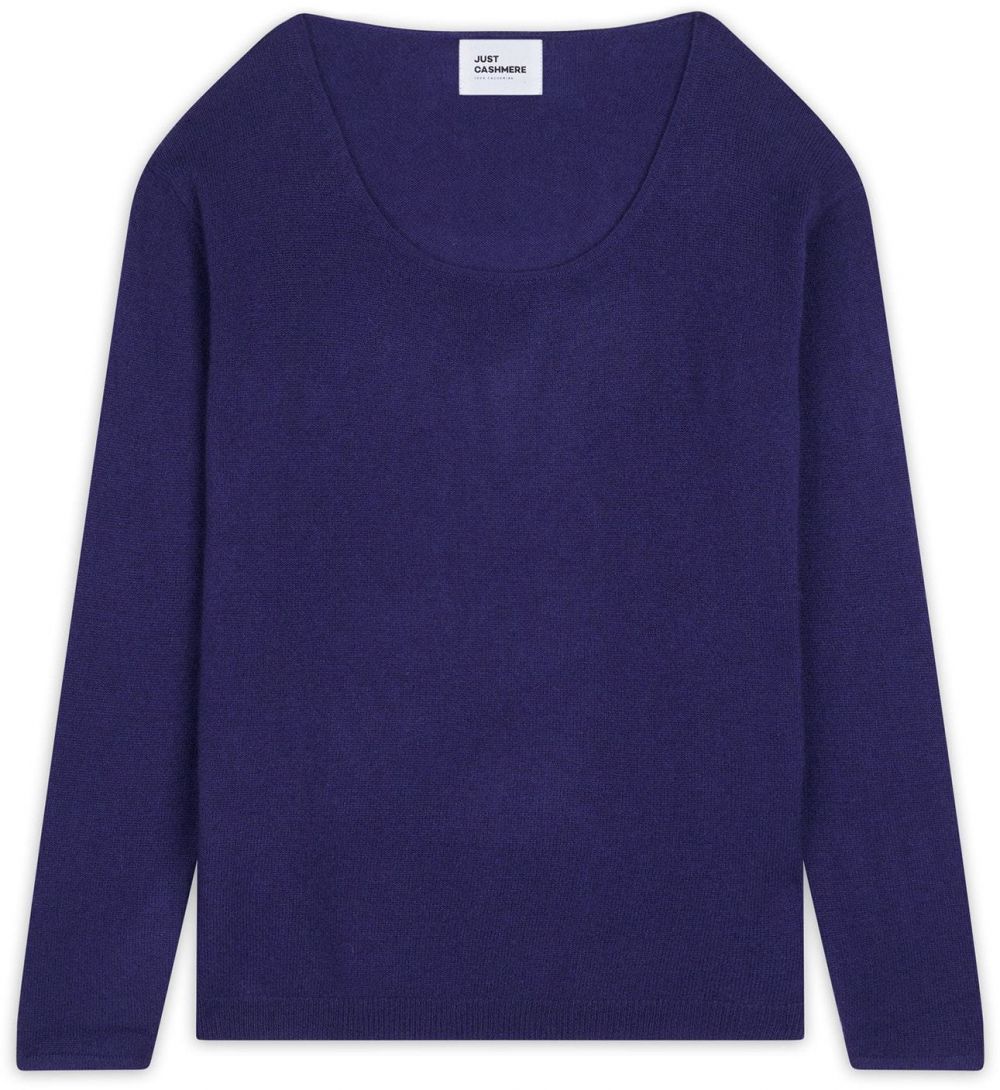 JUST CASHMERE Sveter 'Fiona'  tmavomodrá