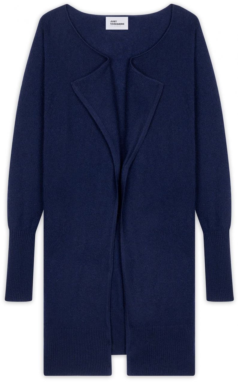 JUST CASHMERE Kardigán 'BROOKE'  námornícka modrá