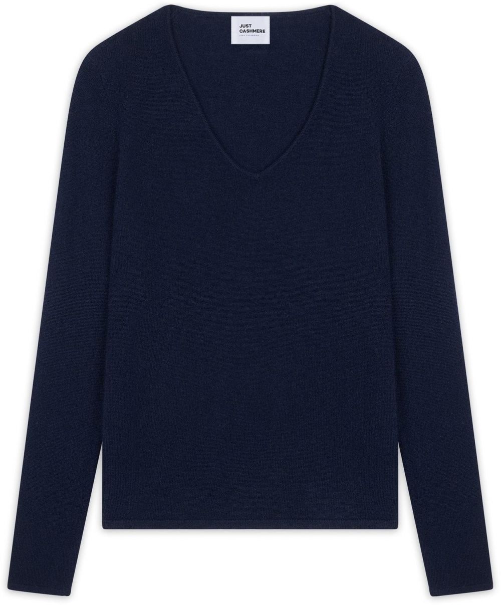 JUST CASHMERE Sveter 'Joan'  námornícka modrá
