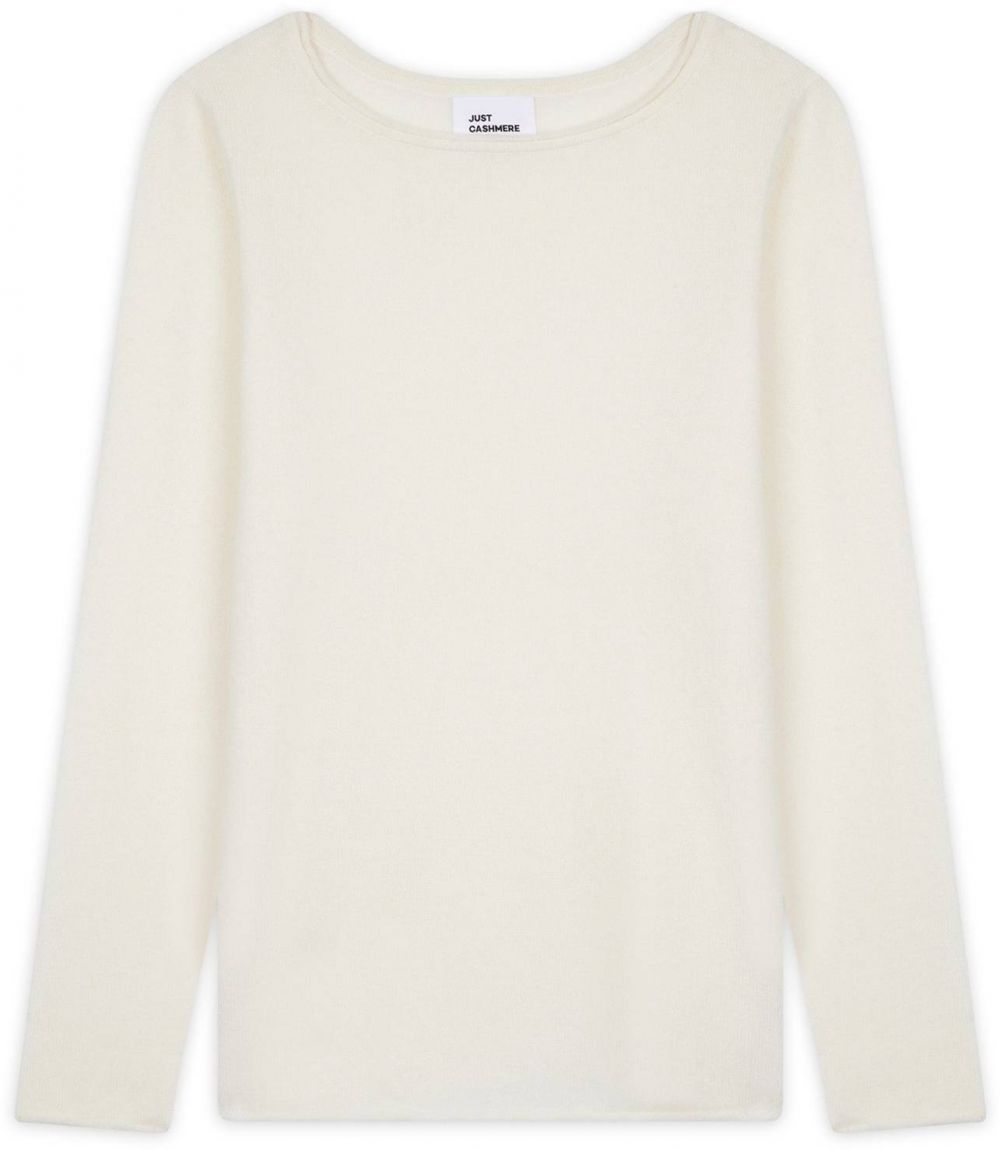 JUST CASHMERE Sveter 'Grace'  slonová kosť