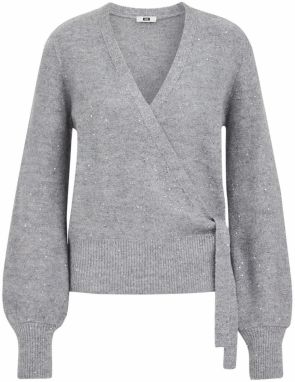 WE Fashion Sveter  sivá melírovaná