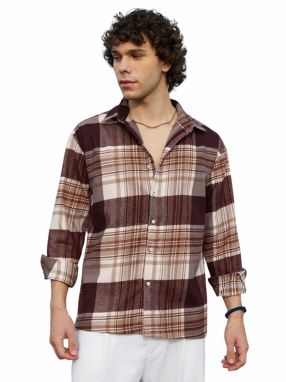 Campus Sutra Košeľa 'Celine'  farba ťavej srsti / nebielená / hnedá