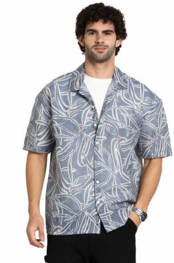 Campus Sutra Košeľa 'Mariam'  modrá denim / biela