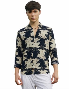 Campus Sutra Košeľa 'Aylin'  béžová / tmavobéžová / čierna