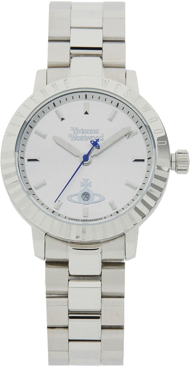 Vivienne Westwood Analógové hodinky  svetlomodrá / strieborná