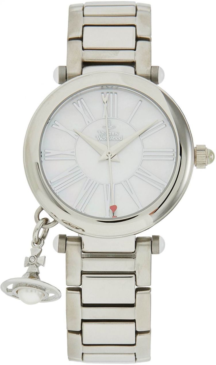 Vivienne Westwood Analógové hodinky  strieborná / biela